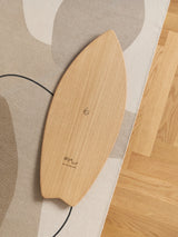 Produktfoto Topshot des drySurf Balance Board aus Holz.