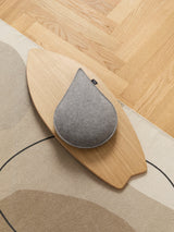 Produktfoto Unterseite des drySurf Balance Board aus Holz mit dryDrop.